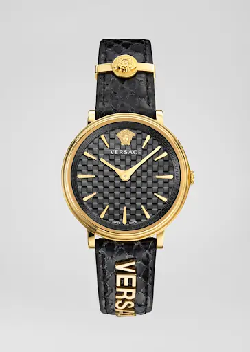 Dây da đồng hồ Versace